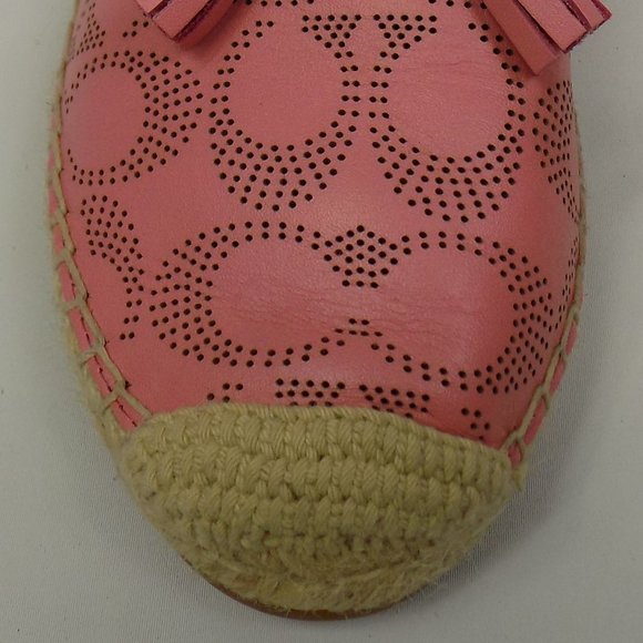 Coach C2782 Carson Espadrille Slip-Ons Bubble Gum Color Size 7.5 - Picture 10 of 11